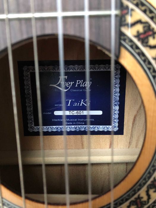 Gitara klasyczna Ever Play, TC-601, +pokrowiec + stojak + stroik