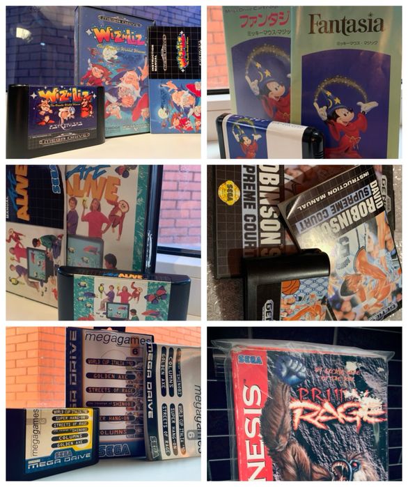 Картриджи Sega (Сега) лицензия!много новинок смотрите описание