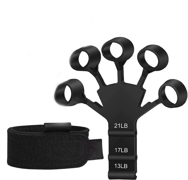 Силіконовий тренажер для пальців та зміцнювач сили хвата/эспандер