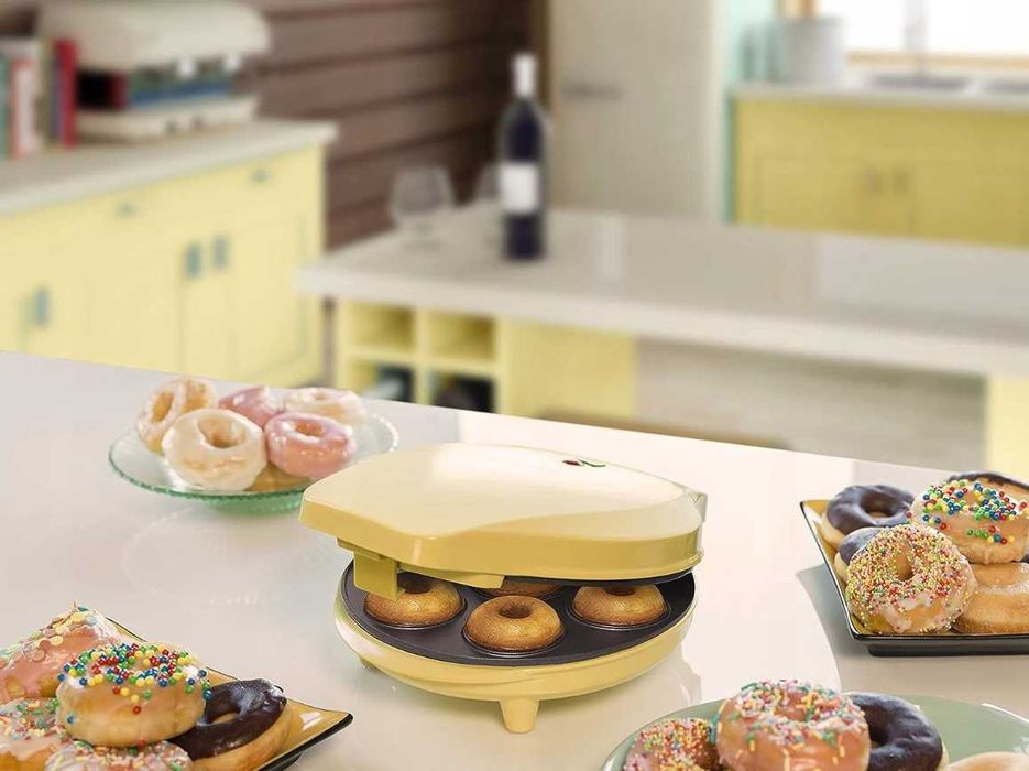 Opiekacz DONUT MAKER Bestron Sweet Dreams żółty/złoty 700 W