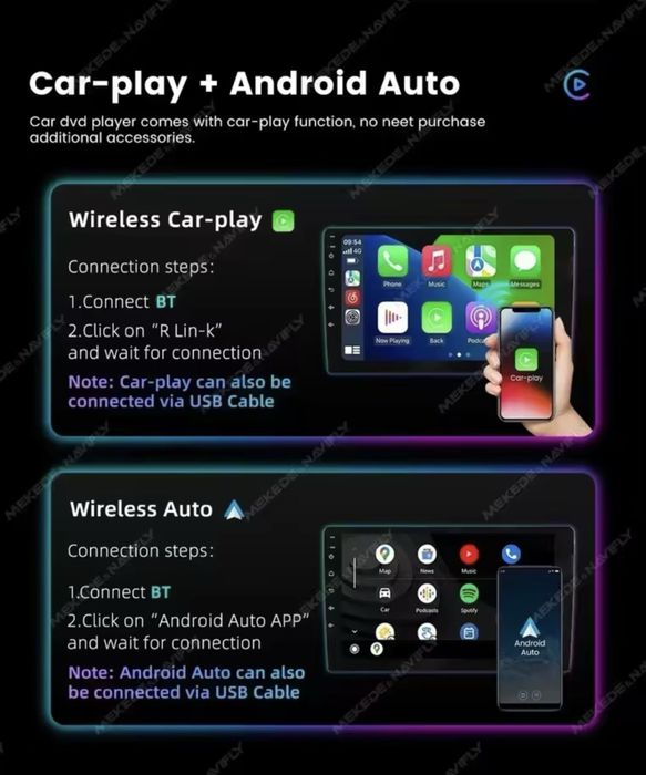 CarPlay Android  auto для Toyota Avensis T25 2002-2008