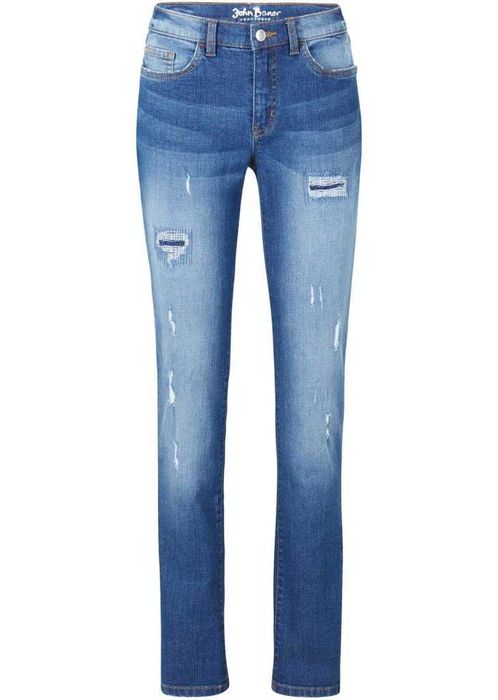 X 19_3 JOHN BANER Spodnie wytarcia i dziury jeans 44 XXL