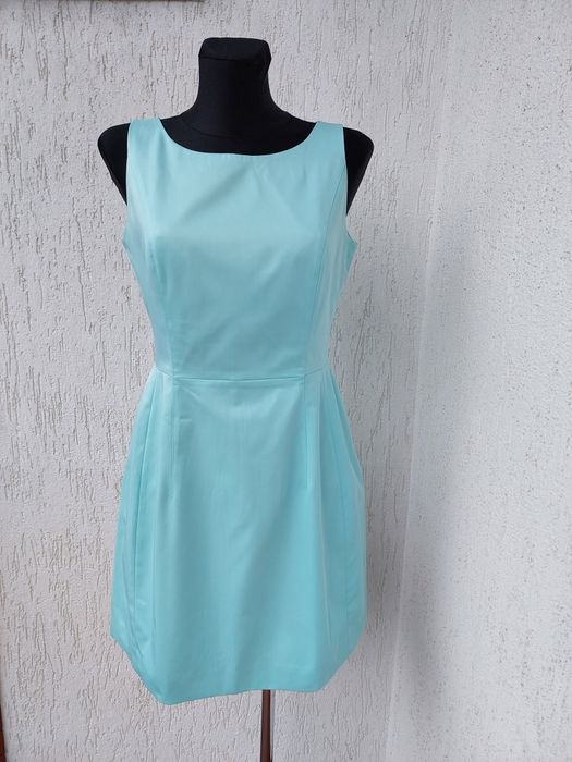 BEATA REBOWSKA Turkusowa sukienka w roz M/L.