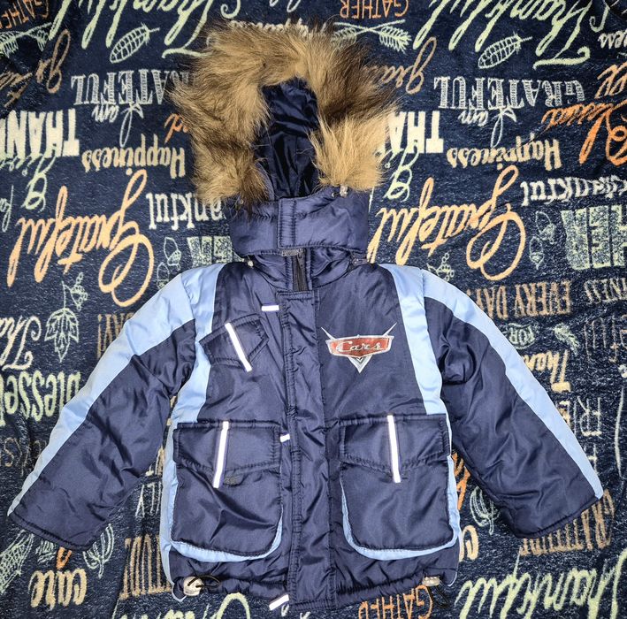 Зимова тепла дитяча куртка на хлопчика 3-4 років, розмір 26