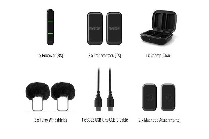 Мікрофонна радіосистема RODE Wireless Micro USB-C - Lightning Black