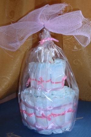 tort z pampersów, chrzciny, pępkowe, baby shower, roczek Tarnów
