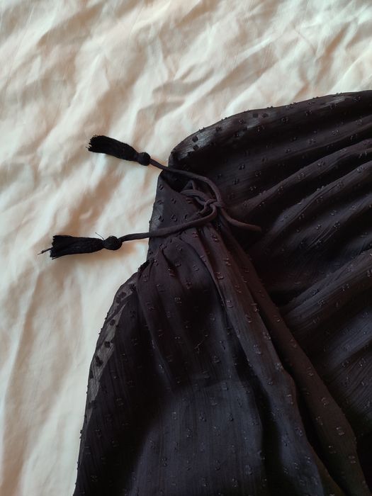 Блуза вишивка вишиванка з довгими пишними рукавами кофта блузка шифон