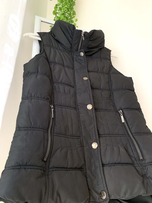 Colete comprido preto