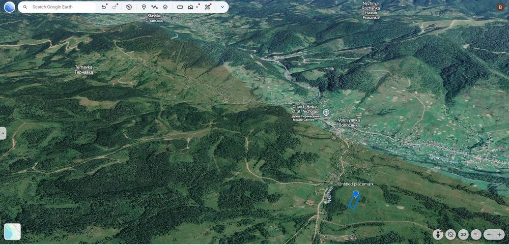 с.Волосянка 1 ГА за 3,7 км від GORO Mountain Resort | Панорамний вид на гори