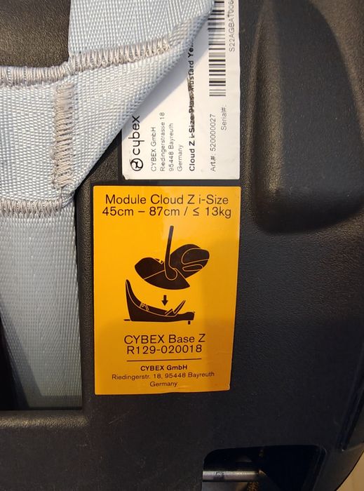 Fotelik łupina Cybex cloud z-i size