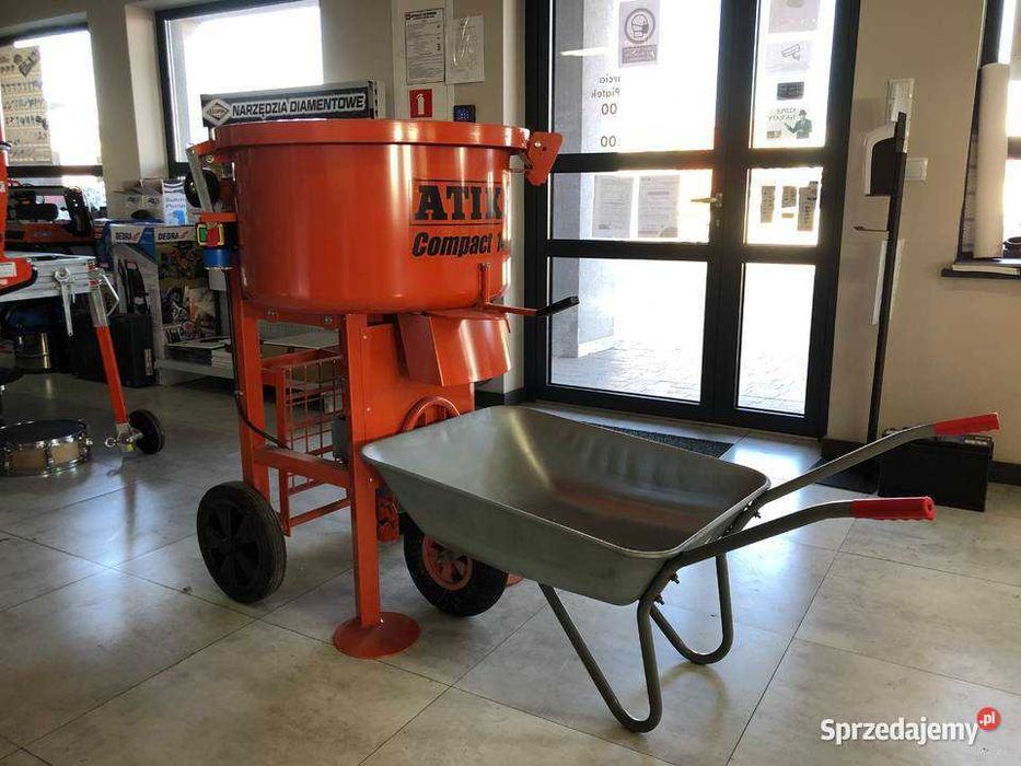 Betoniarka mieszalnik mikser do zapraw kleju ATIKA Compact 100L