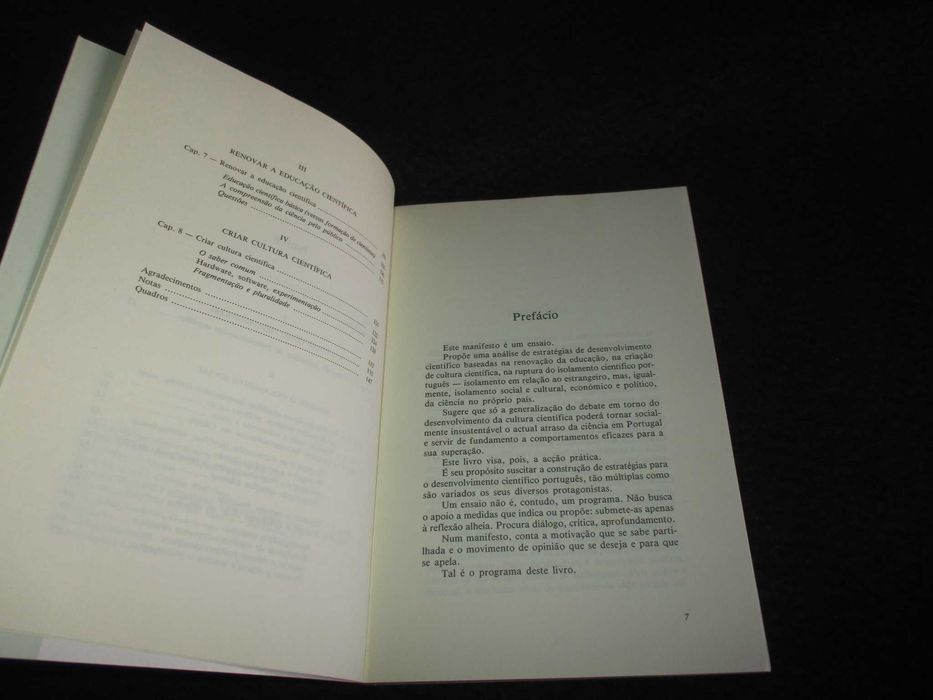 Livro Manifesto para a Ciência em Portugal José Mariano Gago