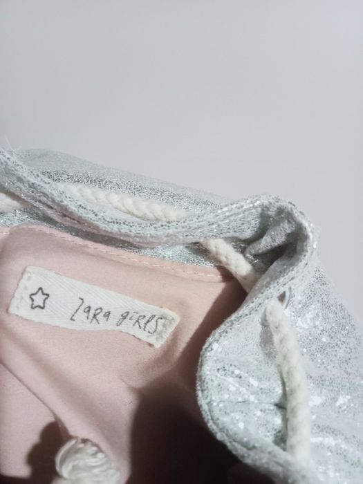 Mochila Glitter com pêlo Zara Kids