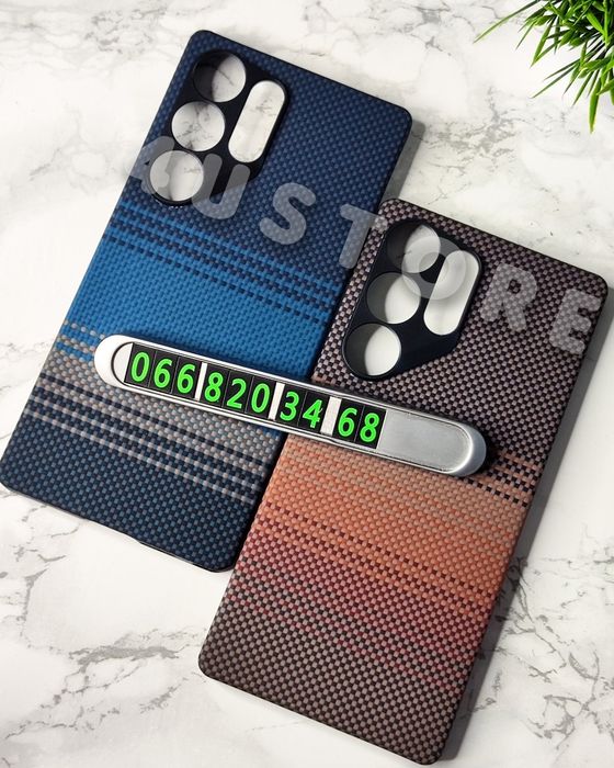 Чехол Carbon Magsafe на Samsung S25 Ultra карбон арамид кевлар