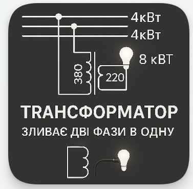 Зарядка для електромобілів з США від 380 вольт трансформатор