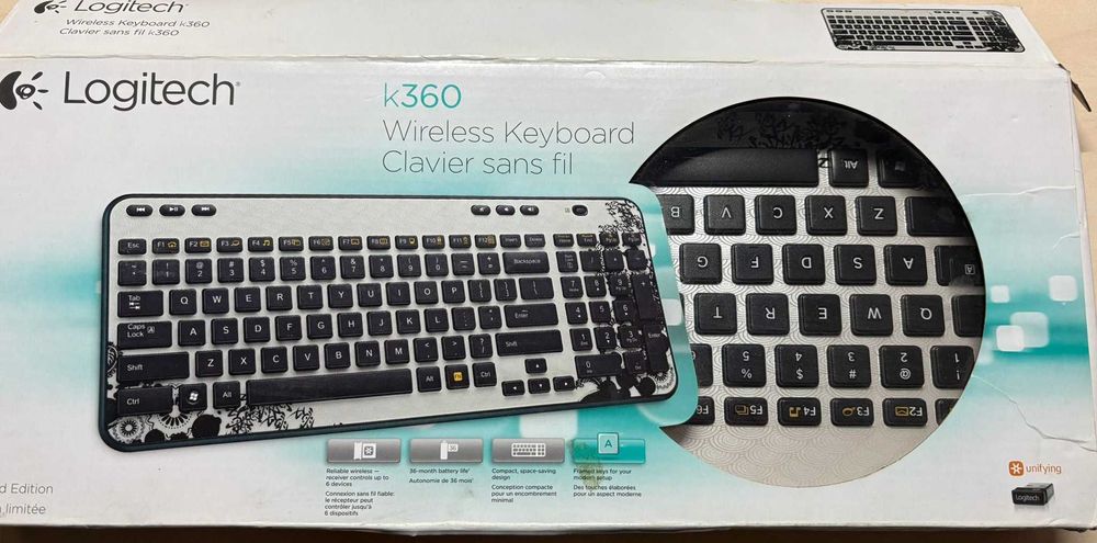 Klawiatura membranowa BEZPRZEWODOWA Logitech K360