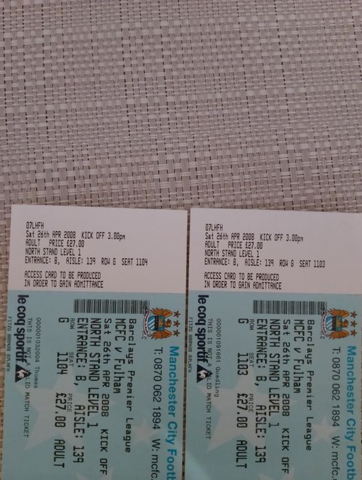 Bilety MCFC-Fulham
