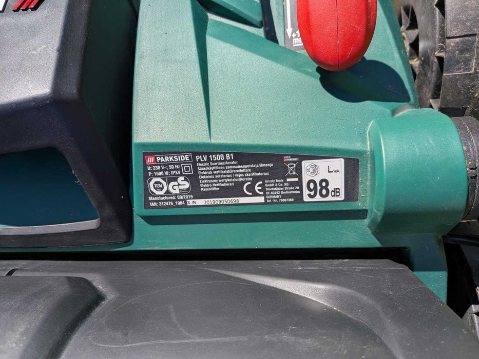 Wertykulator/aerator 2w1 Parkside PLV 1500 B1