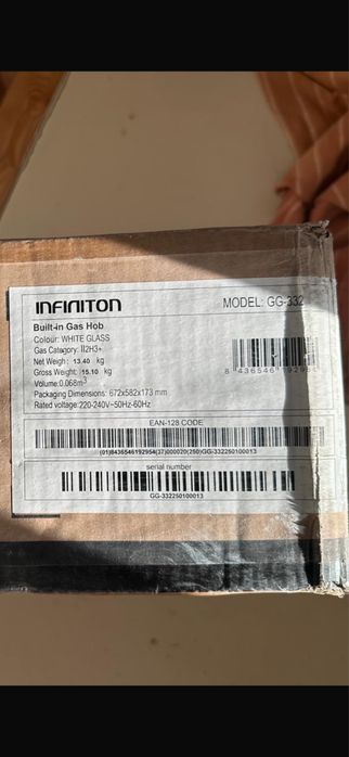 Placa de gas infiniton