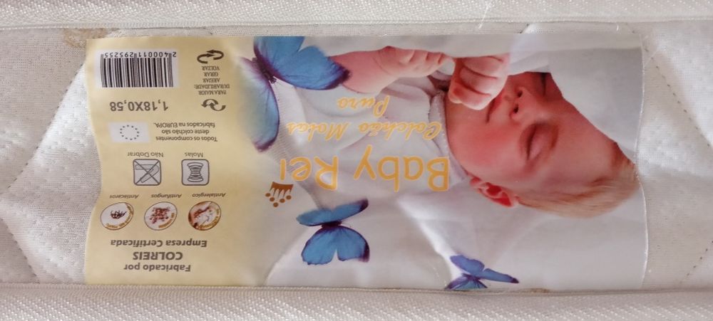 Cama de grades criança com colchão