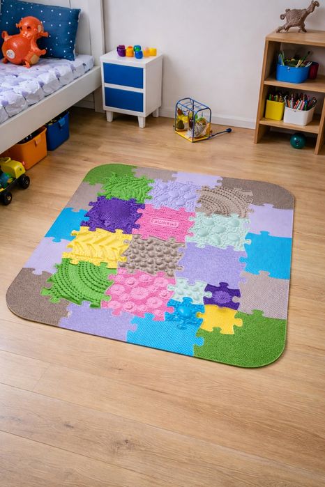 Mata sensoryczna Muffik - Łąka + Prezent