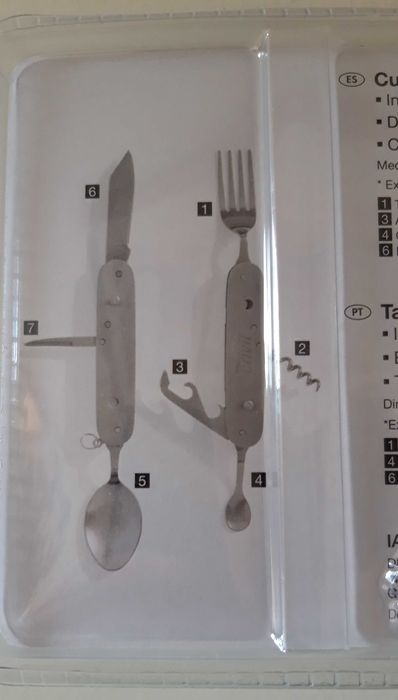 Talheres de campismo - Artigo NOVO.