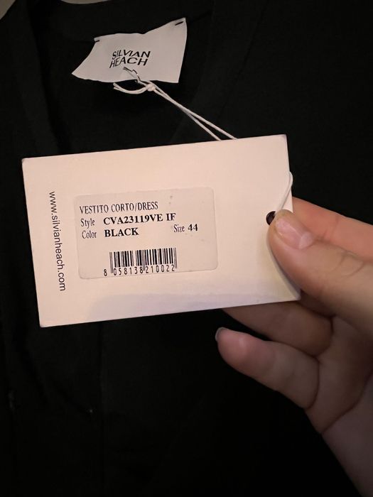 Плаття коротке чорне Сукня Silvian Heach