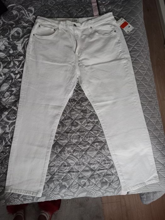 Jeansy białe C&A W36 L32