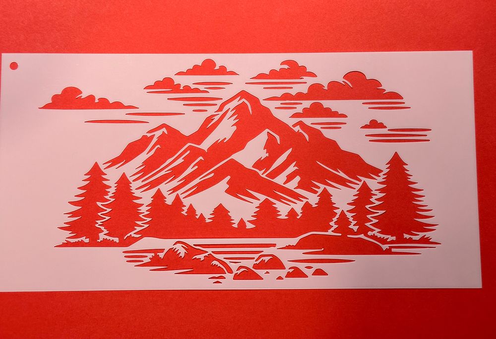 12 placas pvc para desenhar montanhas