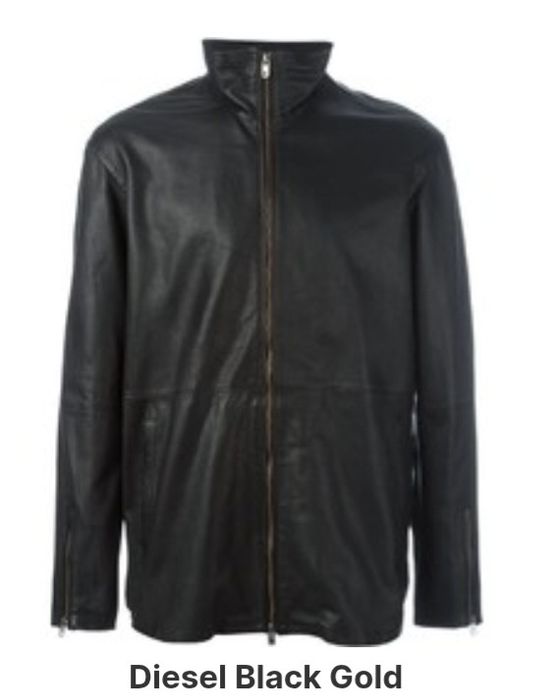 Чоловіча шкіряна куртка Diesel Black Gold