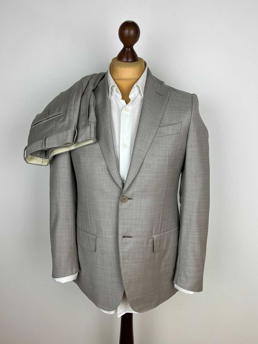 SERGIO NESCI x ZEGNA Beige Wool Suit класичний костюм-двійка Італія + вовна Зенья