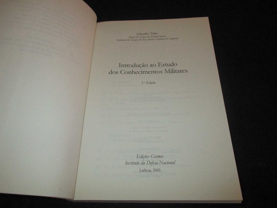 Livro Introdução ao Estudo dos Conhecimentos Militares
