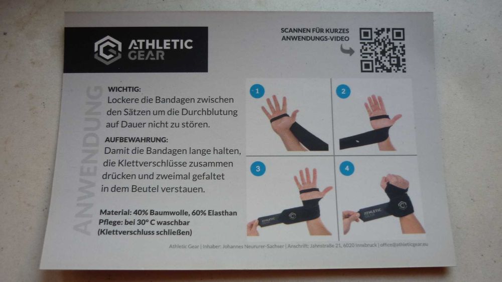 Athleticgear- opaski na nadgarstki  do siłowni