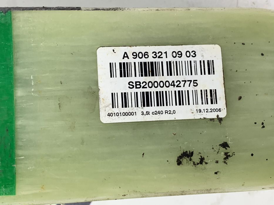 Рессора передняя пластиковая однокатковая 3.5T Мерседес Спринтер W906