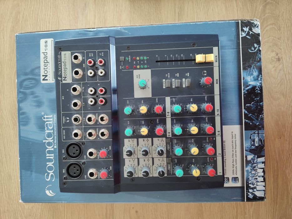 Mikser Soundcraft 102 | 2 mikrofony Phantom | 4 liniowe | IDEALNY