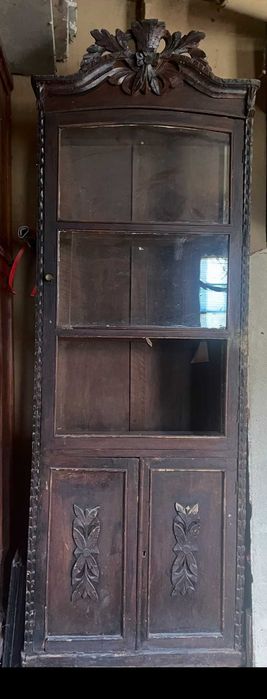 горка деревянная, резьба ручной  работы, антикварная