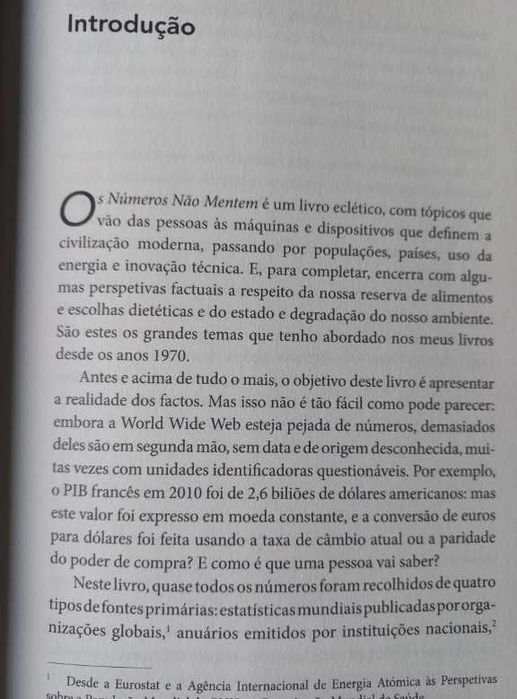 Os Números não Mentem - Vaclav Smil