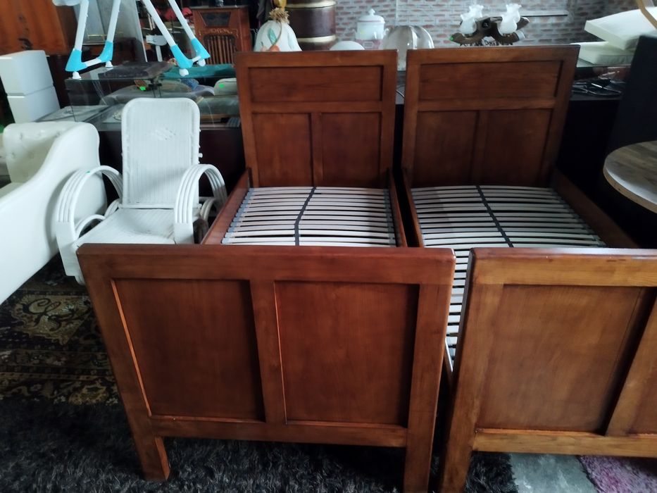 łóżko dębowe Antyk Vintage 90\190