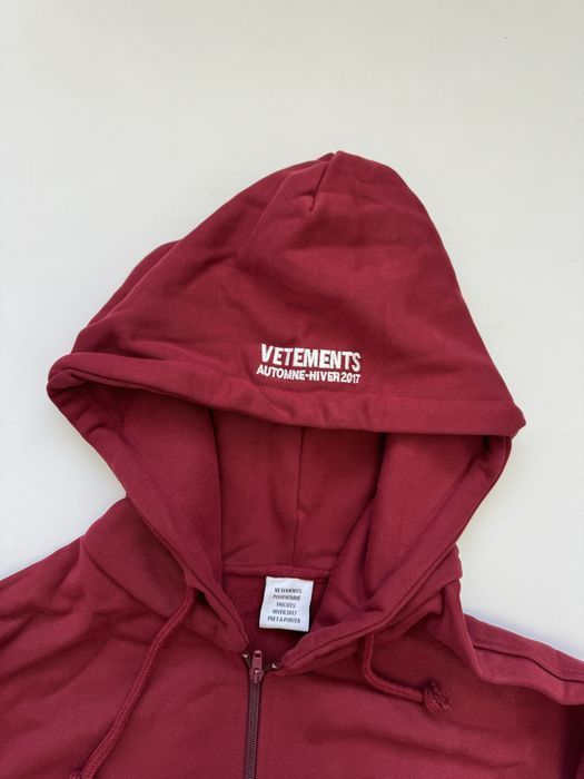 Зип худи Vetements May The bridges i burn light the way M L Xl