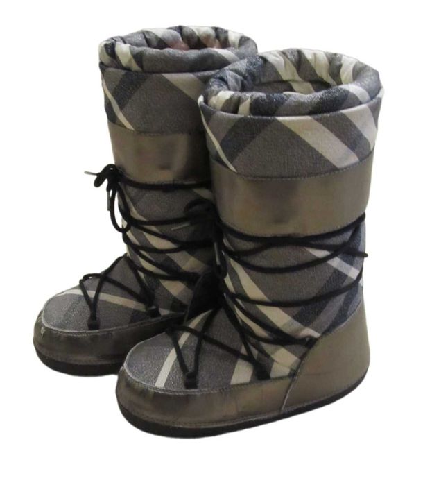 Burberry Roscemmbra Moon Boots Gunmetal Plaid сапоги луноходы р.38-40