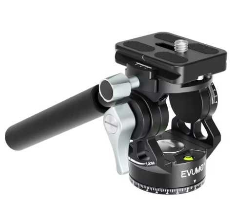 głowica statywu fotograficzna wideo Evumo aluminiowa