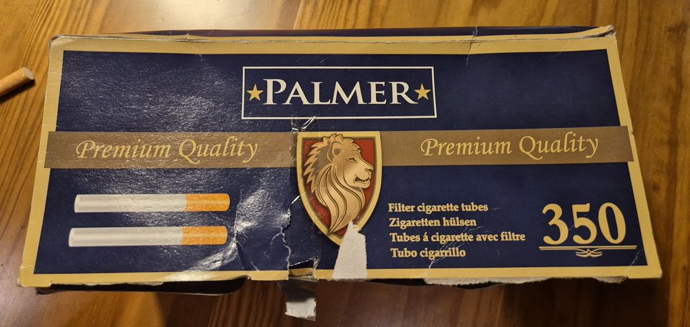 Máquina encher cigarros + 350 tubos