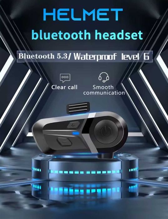 Мотогарнітура Bluetooth гарнитура для шлема мотогарнитура