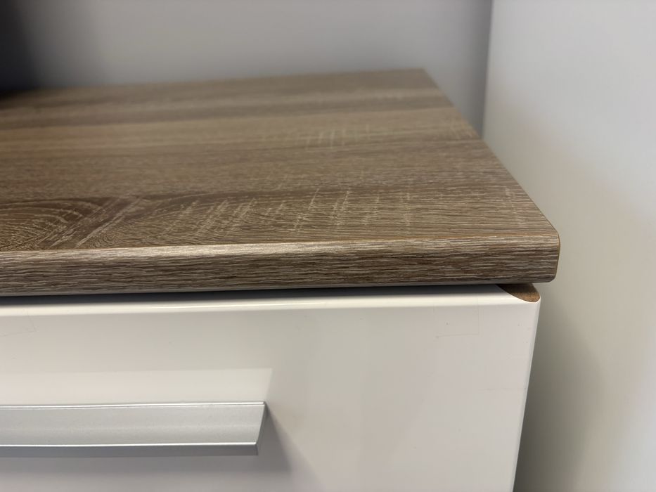 REZERWACJA Dwie komody zestaw w kolorze bieli i drewna