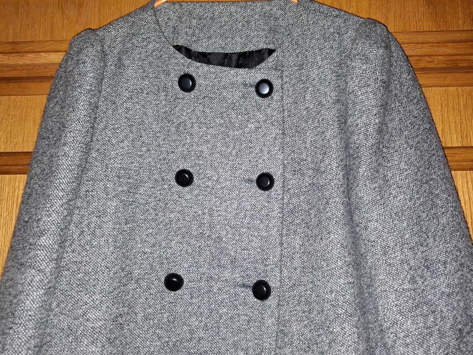 Casaco traçado de tecido confortável