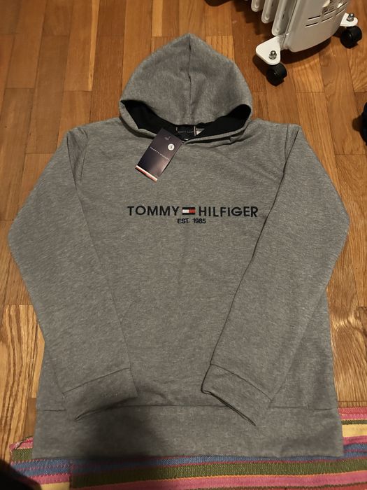 sweat tommy hilfiger cinza