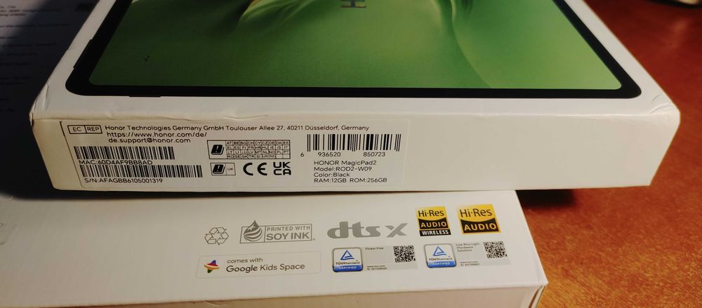 Tablet HONOR MagicPad2 12,3" 12/256GB Wifi