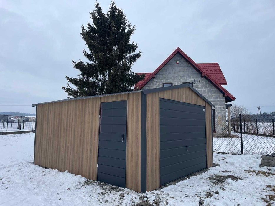 Garaż blaszany 4x5, Winchester, profil zamknięty ocynkowany. PRODUCENT