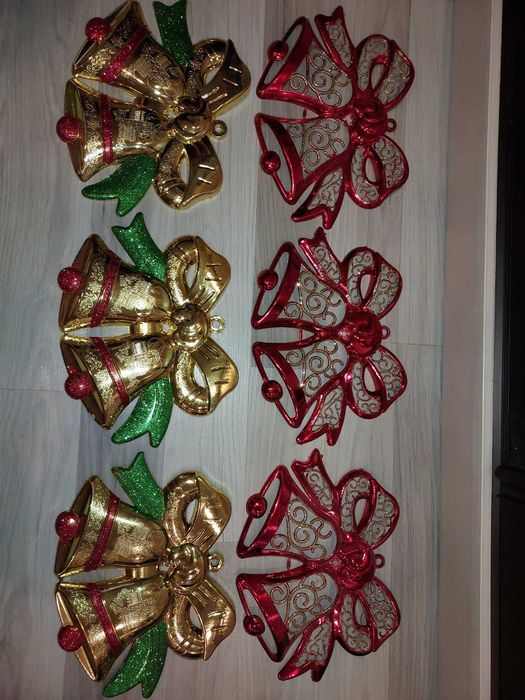 Колокольчики новогодние игрушки декор