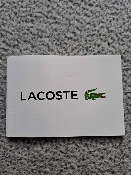 Zegarek Lacoste czarny unisex + złote akcenty (Oryginalne pudełko)